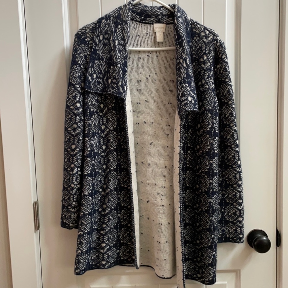 Beautiful Chico’s crocheted sweater